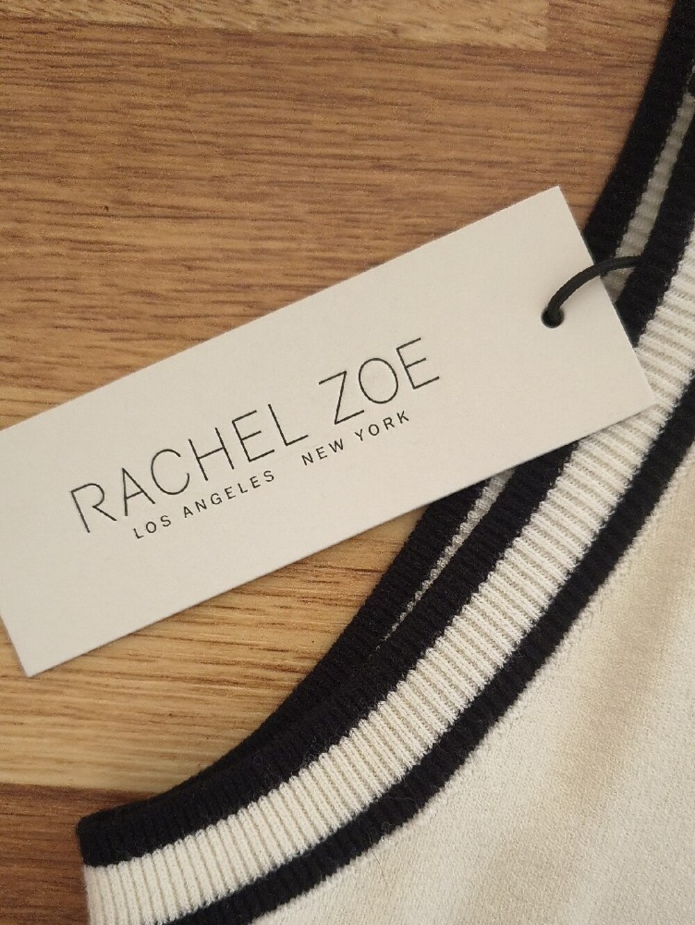 Rachel Zoe Sleeveless Two-Tone Maxi Dress in White and Black - Picture 6 of 10